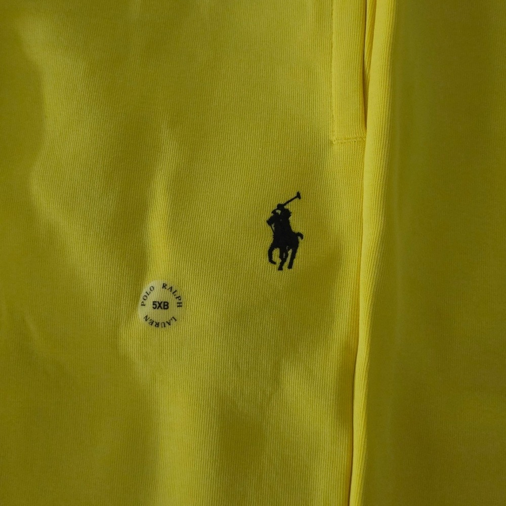Polo Ralph Lauren Mens Double Knit Shorts Spellout Yellow Big & Tall Logo 5XB - Picture 9 of 11